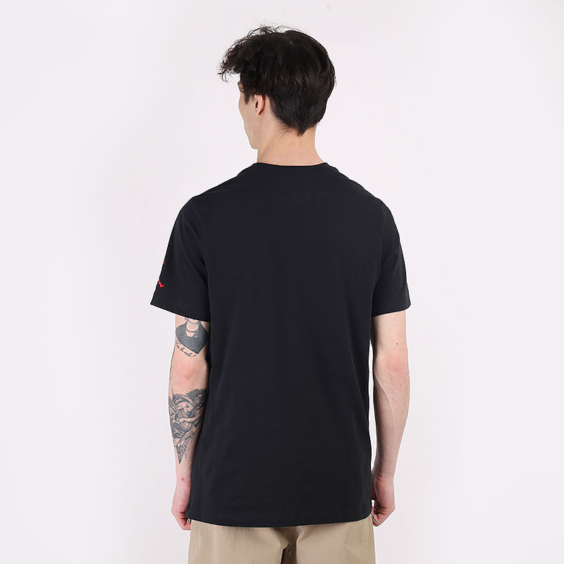 мужская черная футболка Jordan Jumpman Air Short-Sleeve T-Shirt CV3421-010 - цена, описание, фото 4